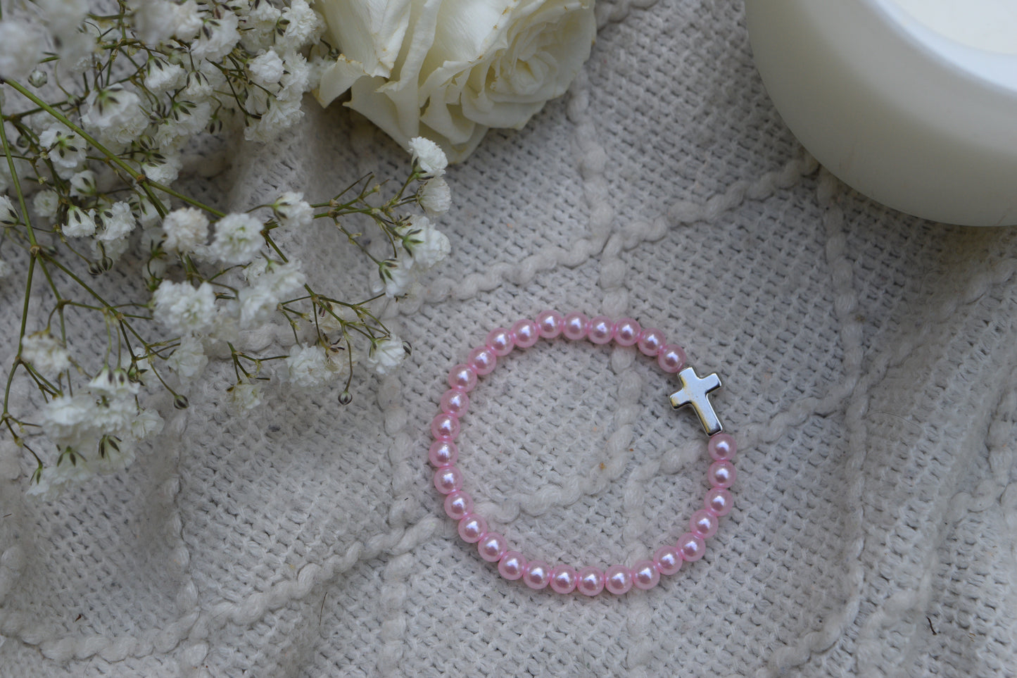 Cross Bead Bracelet