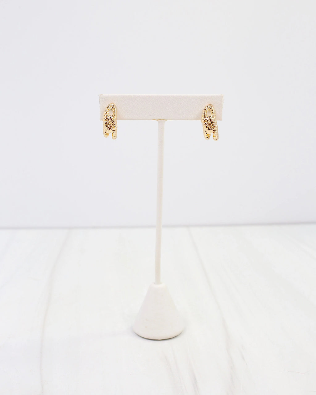 Shawnne Gold Knot Hoop Earring