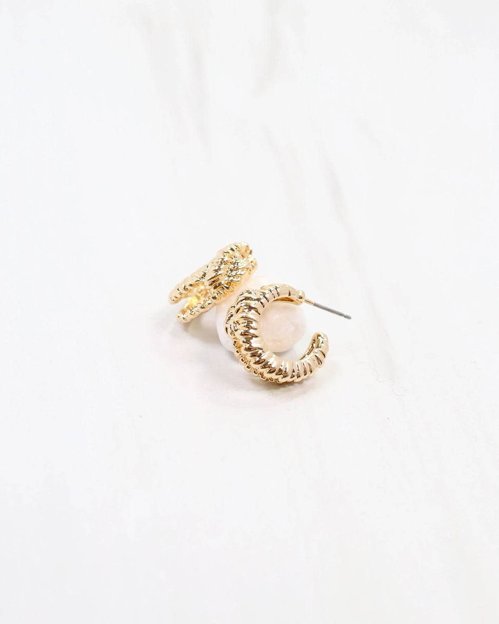 Shawnne Gold Knot Hoop Earring