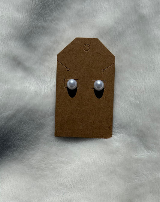 Flatback Pearl Earrings