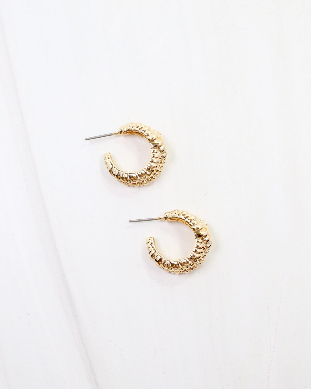 Shawnne Gold Knot Hoop Earring