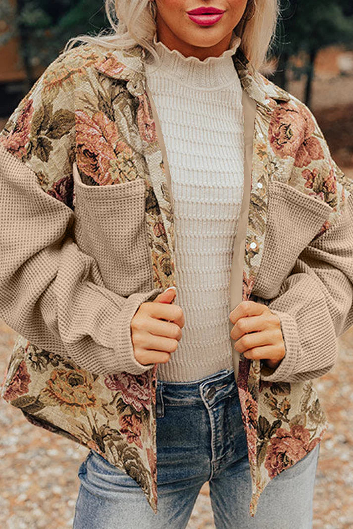 Khaki Floral Jacket