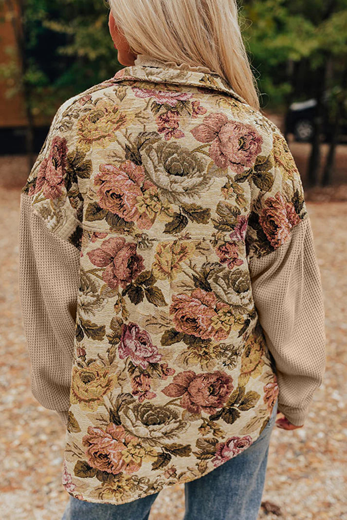 Khaki Floral Jacket